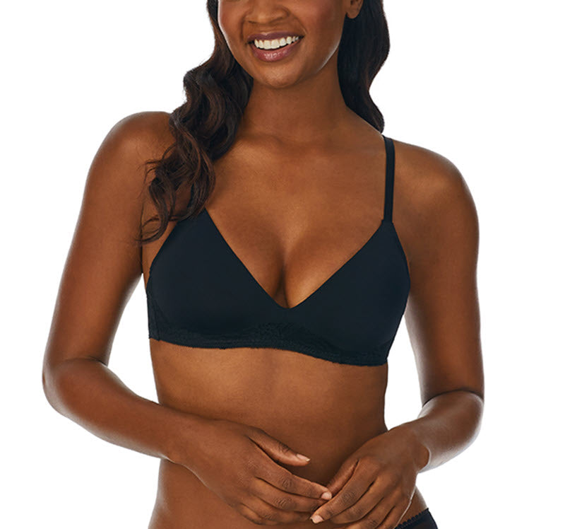 On Gossamer Women's Sleek Lace Wire Free Lift Bra G9226