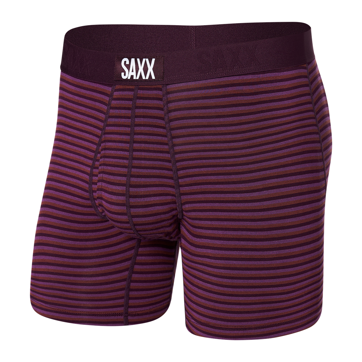 Saxx Ultra Micro Stripe Plum Boxer Brief Underwear BB30F – The Bra