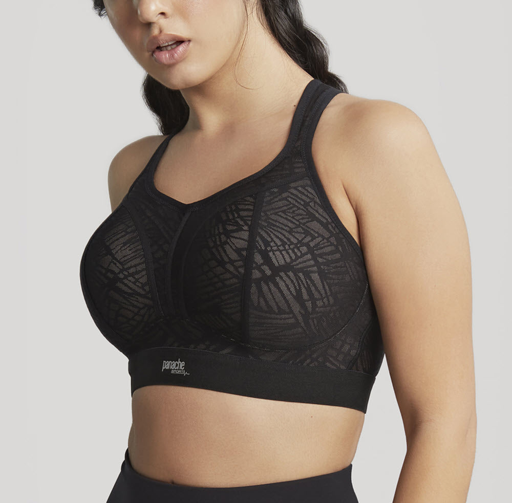 Panache Black Latte Wireless Sports Bra 7341C