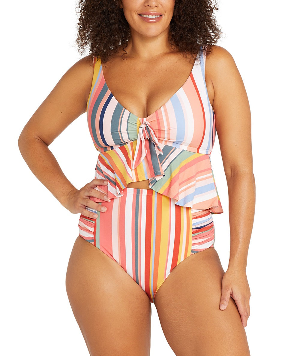 Artesands Swimwear Carnivale Multi Stripe Bikini Top 3821 – The