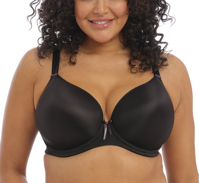 ELOMI 4300 Smooth Underwire Convertible Strapless Bra black NEW no tags