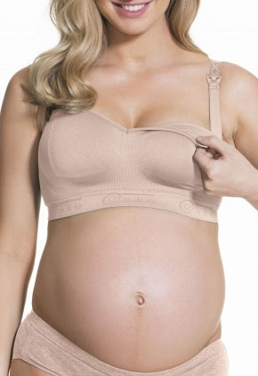 Sugar Candy Basic Wireless Nursing Bra (for F-K Cups), Maternity Seamless  Breastfeeding Bralette, Rosewood, Small 