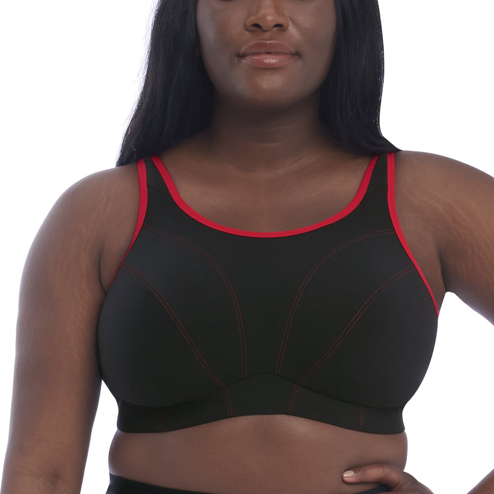 Goddess Black Wireless Sports Bra 6910 – The Bra Genie