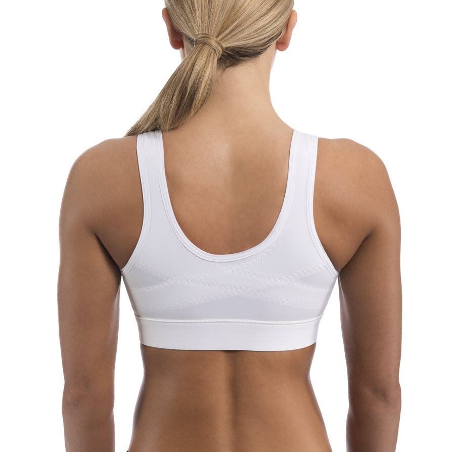 enell high impact sports bra, white, 4 