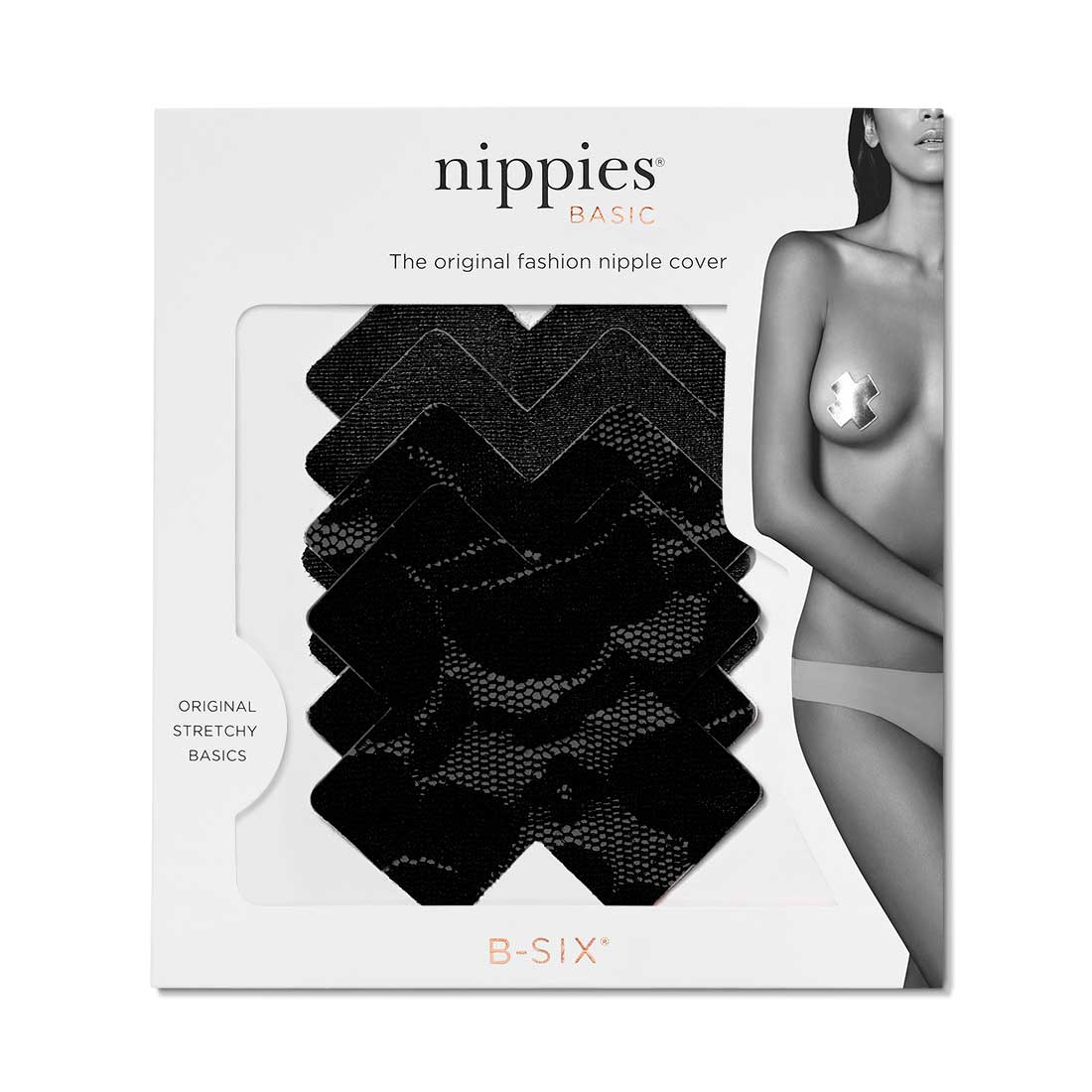 Nippies Basics Black Nipple Pasties – The Bra Genie