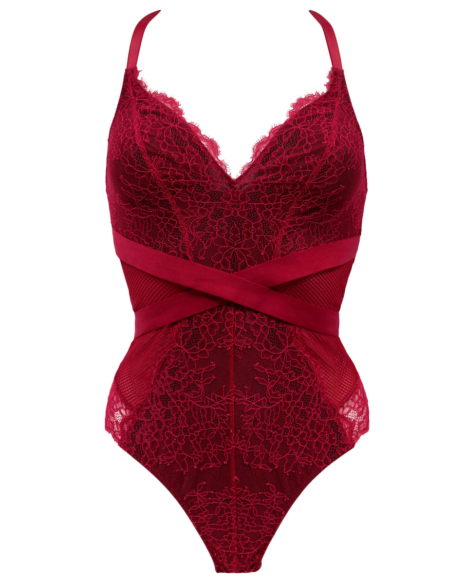 Buy Pour Moi Red Romance Padded Push Up Bodysuit from the Next UK