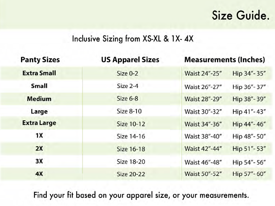 INCLUSIVE SIZING – PantyPromise