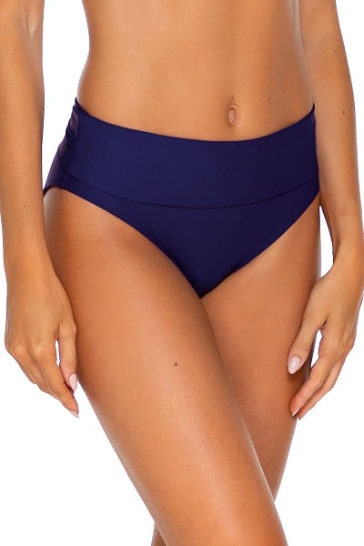 Sunsets Swimwear Hannah Indigo High Waist Bikini Bottom 33B – The