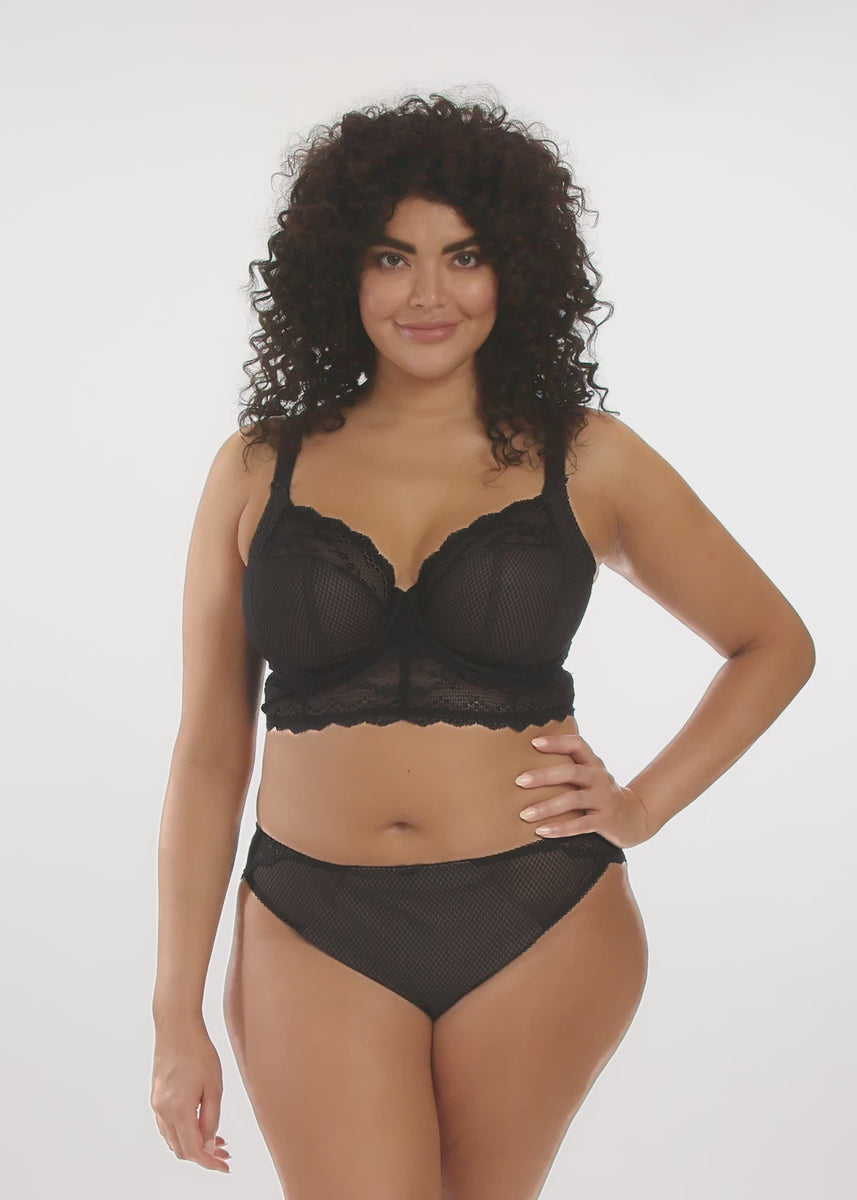 Elomi Charley Black Lace Bralette Bra 4381 – The Bra Genie