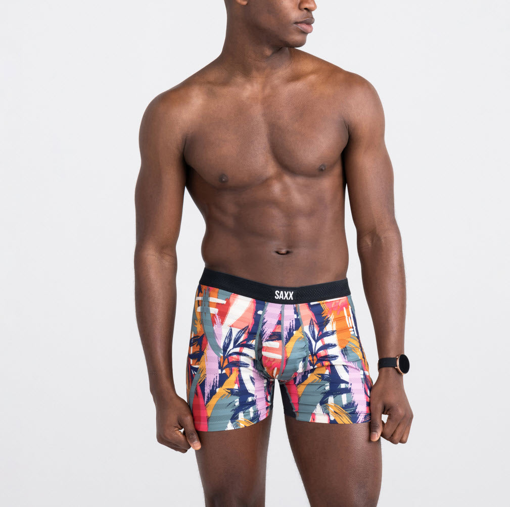 Saxx Men's Underwear - HOT Shot Men's Boxer Briefs with Built-in