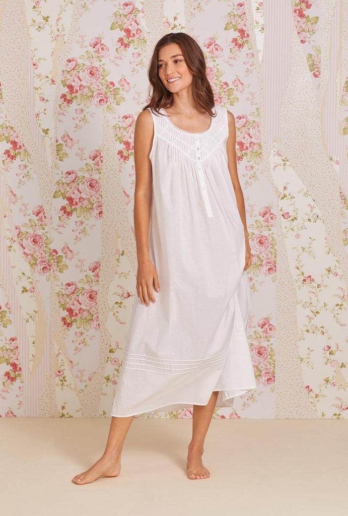 Nightgowns for Women Built in Bra Sleeveless Midi Pajama Dress Sleepwear  Lounge Long Dresses Solid Color Homewear (Large, Gray) 