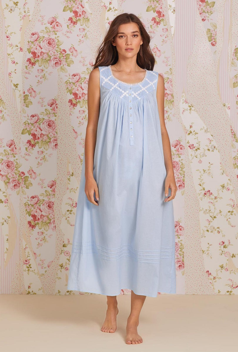 Womens Nightgown Built-in Shelf Bra Chemise Modal Night Dress