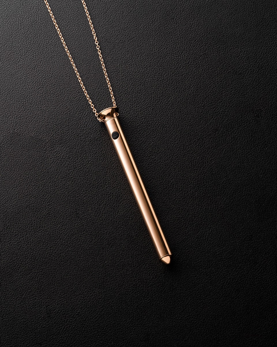 vibrating necklace amazon Crave - Rose Gold Vesper 2 Vibrator Necklace main image 1