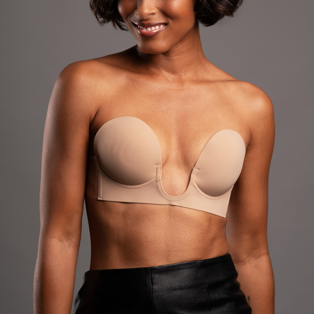 bra for backless dress f cup Invisible Bra" Adhesive Bra Backless Strapless Sticky No Show Reusabl