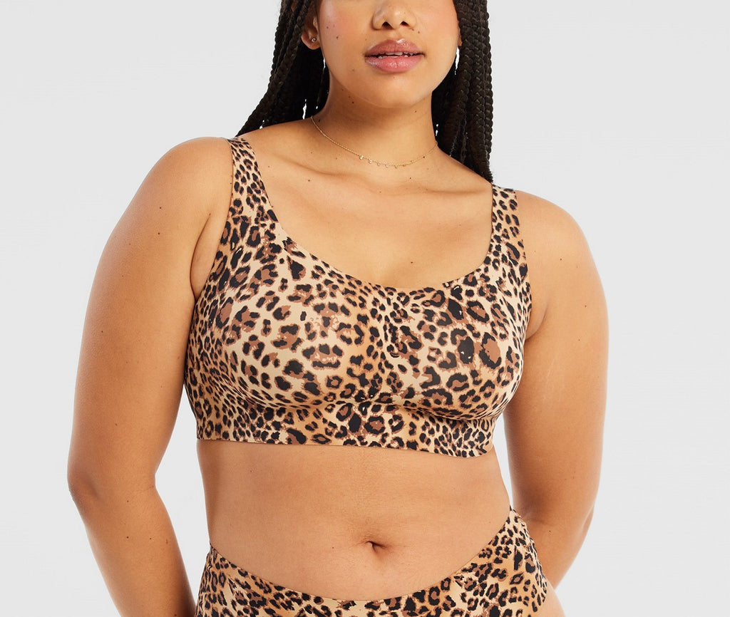 Addition Elle, Intimates & Sleepwear, Addition Elle Full Support Wireless  Bra Leopard Print 4dd