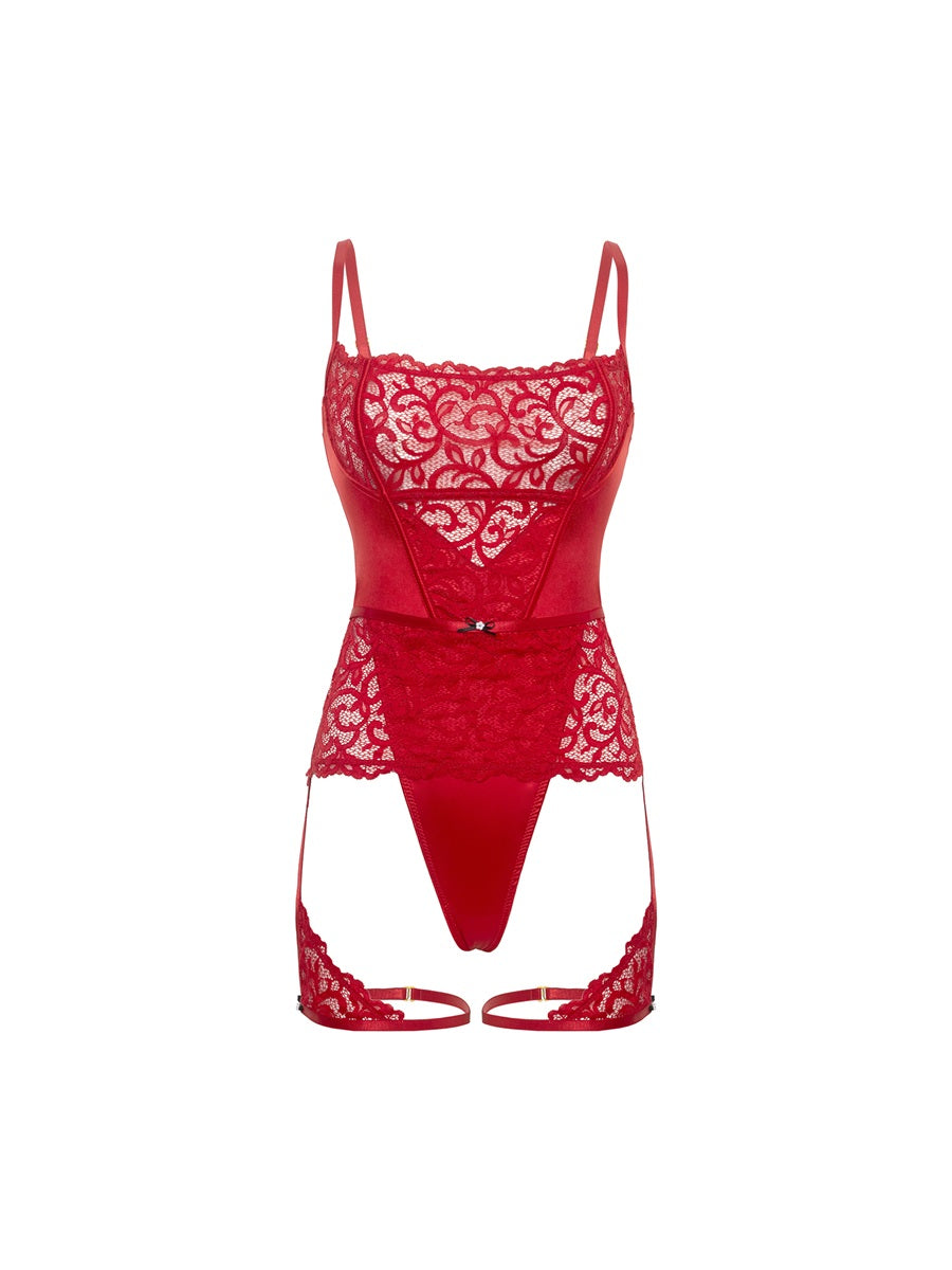 fitted lace wedding dress Oh La La Cherie Lingerie Candice Red Satin & Lace Bodysuit 51-12112 The Bra Genie fitted lace wedding dress Oh La La Cherie Lingerie Candice Red Satin & Lace Bodysuit 51-12112 The Bra Genie