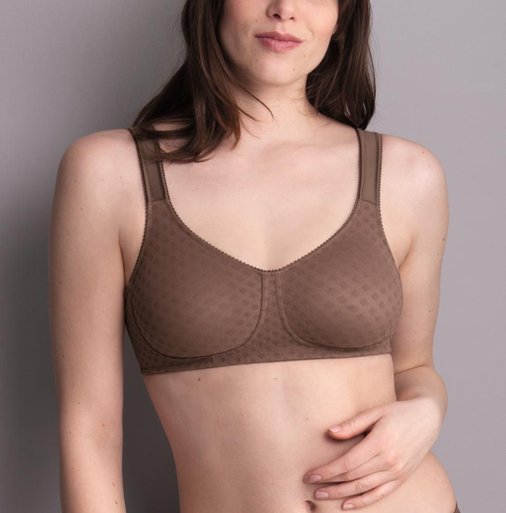 Anita Care Lisa Seamless Wire-Free Mastectomy Bra – Jacquard Fabric With Form Pockets (Size 42C, Praline) - View #8