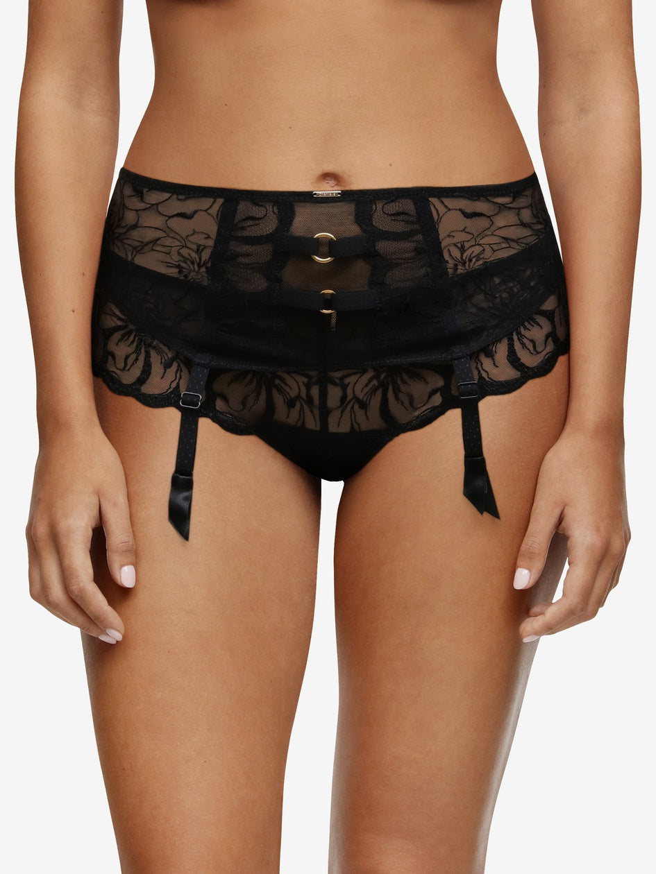 Victoria Secret Waist Belt Cincher Garter Lace Black Nude Sexy XS/S