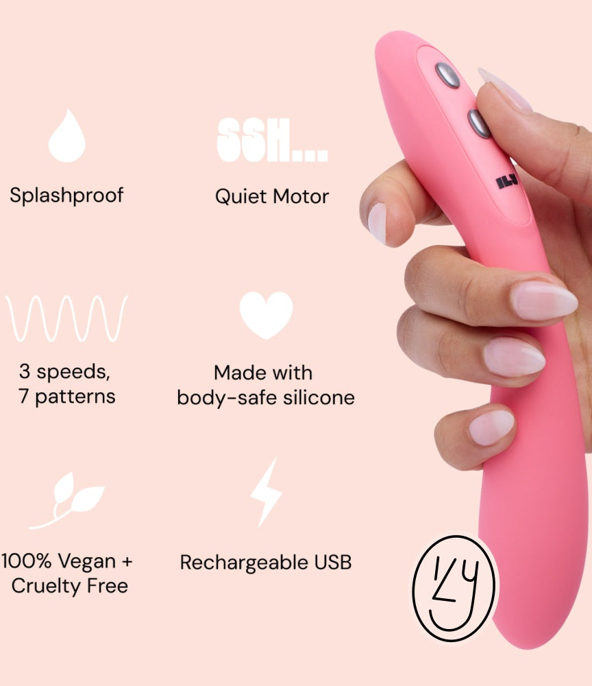 ILY By JeJoue The Wand Pink Warming G Spot Wand Pleasure Toy The Bra Genie ILY By JeJoue The Wand Pink Warming G Spot Wand Pleasure Toy The Bra Genie