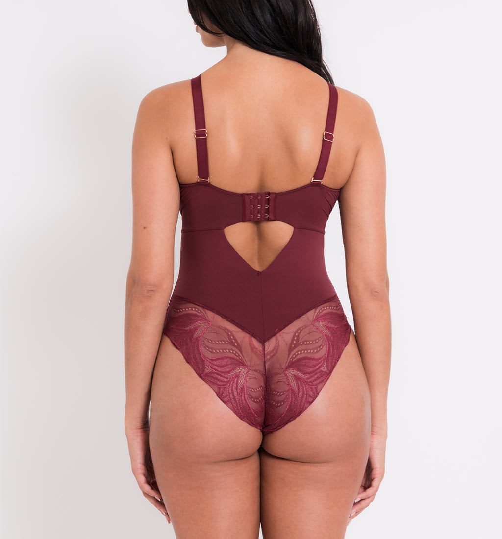 Scantilly by Curvy Kate Indulgence High Waist Brief (ST010208),Small,Red 
