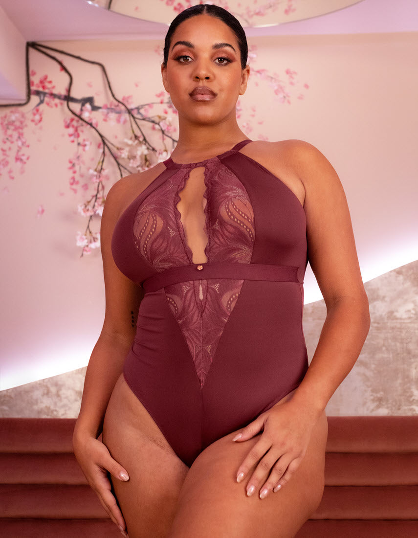 Scantilly by Curvy Kate Indulgence Lace Body Jade
