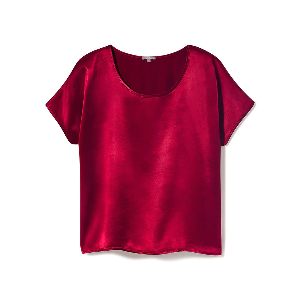 Oxxy Satin Lounge Top – Bae Necessities