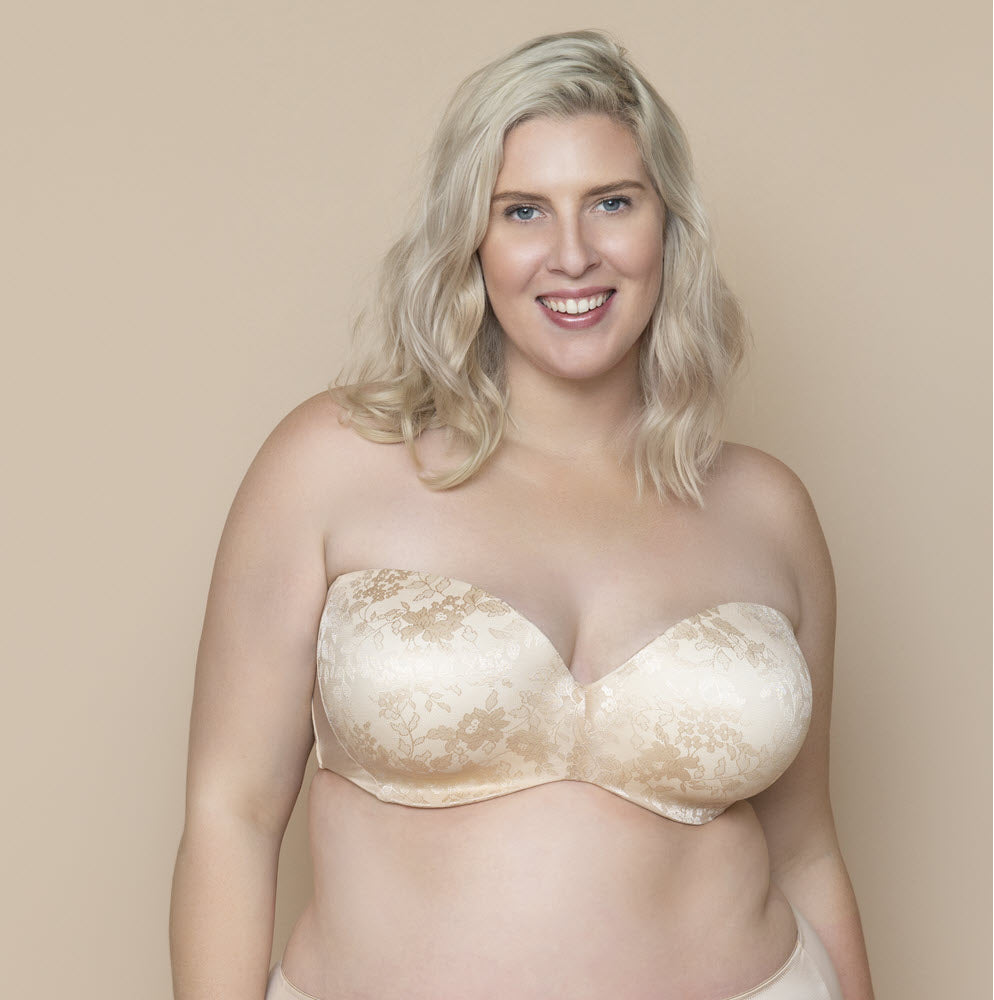 Curvy Couture Sensation Nude Strapless Bra 1211 – The Bra Genie