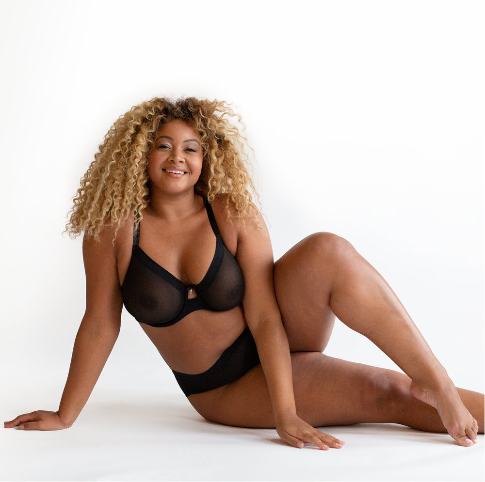 Curvy Couture Women's Sheer Mesh Full Coverage Unlined Underwire, Sexy  Supportive Plus Size, See-Through Bras, Lush Tropics, 34DD : :  Clothing, Shoes & Accessories