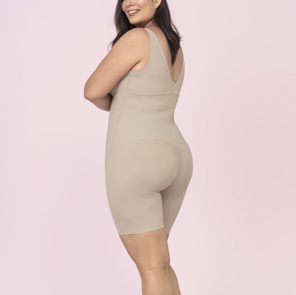 Leonisa Invisible High Waisted Bodysuit Thigh Leg Butt Lifter Shapewear - Full  Body Shaper Tummy Control for Women Beige : : Clothing, Shoes &  Accessories