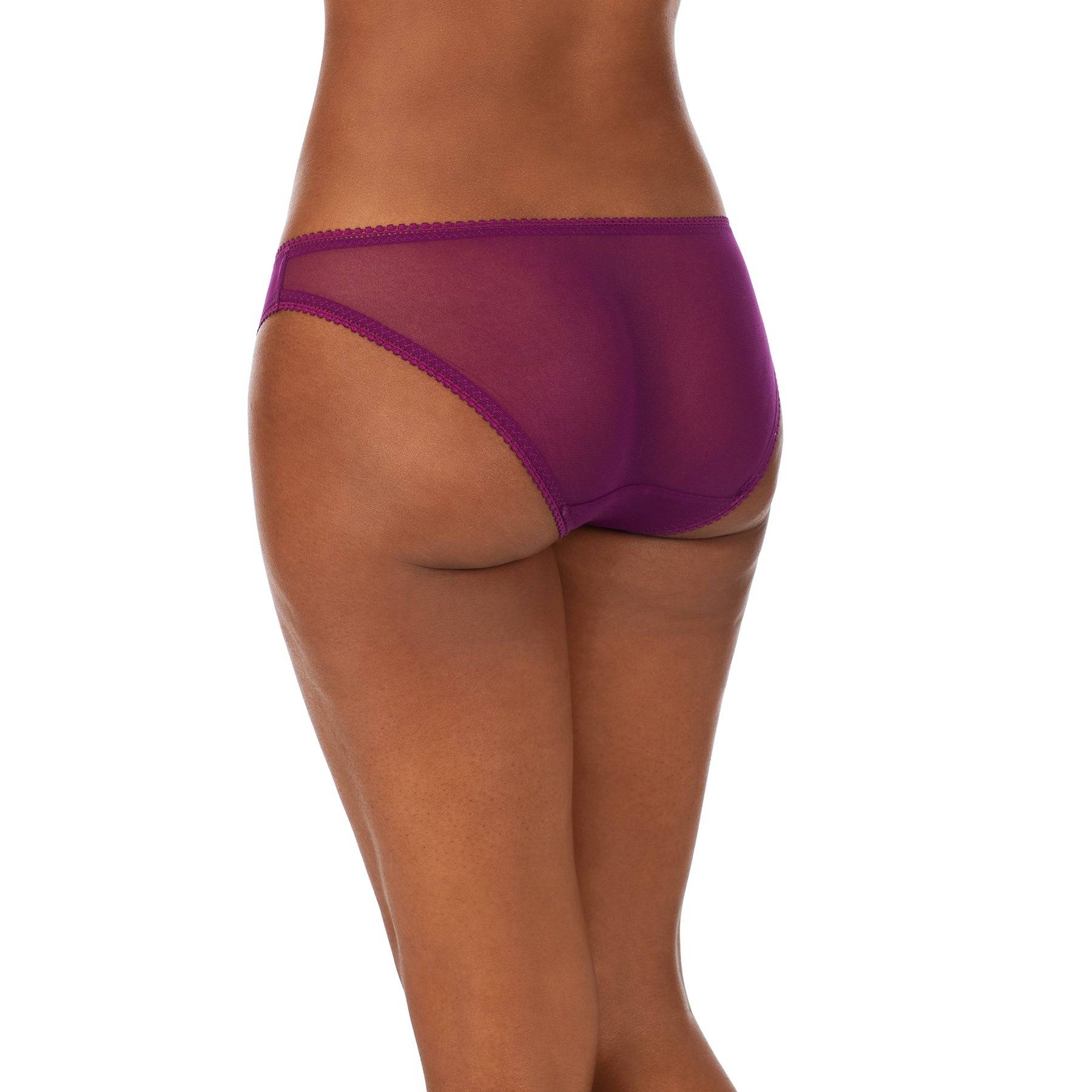 On Gossamer Mesh Hip Dark Purple Bikini Panty 3202 – The Bra Genie