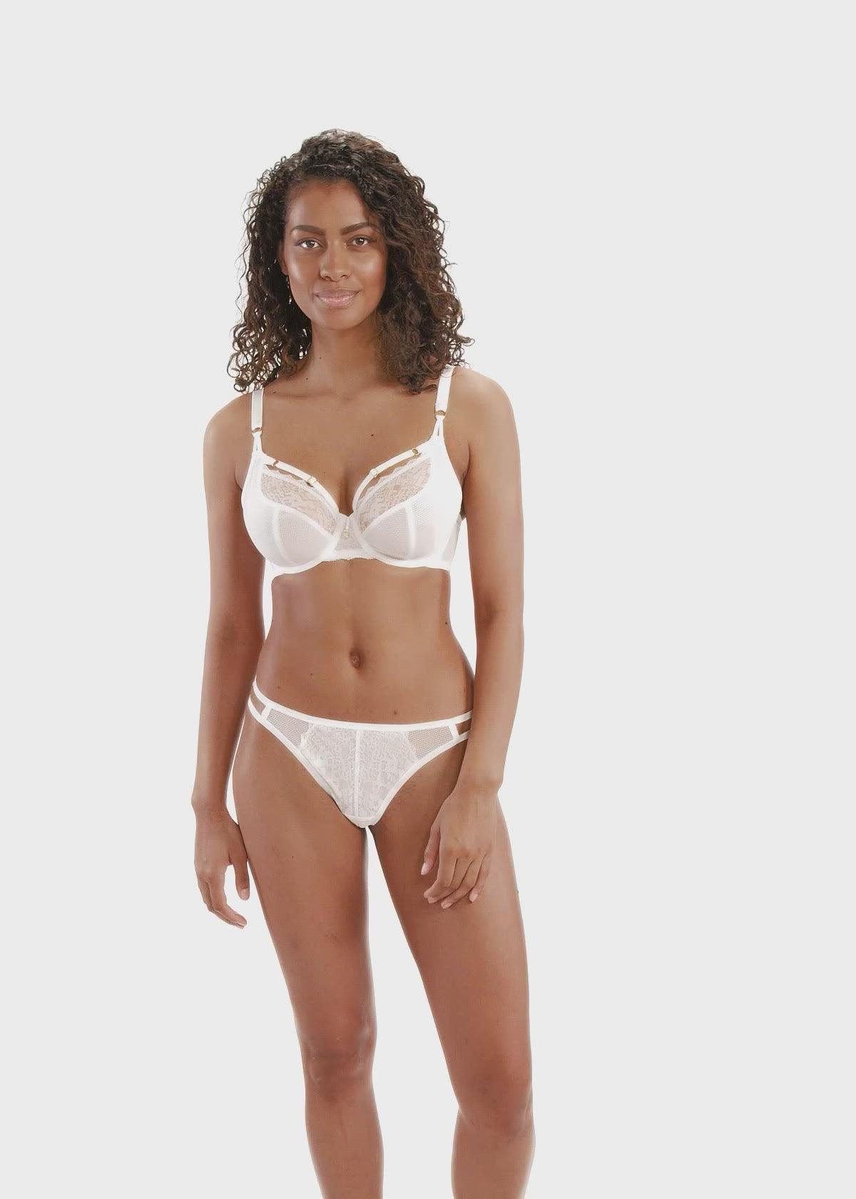 Vanilla Sweet - Lace Strapless Bra with Panties, YesStyle