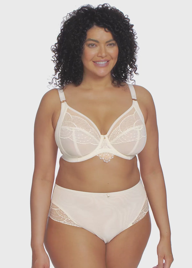 Montelle Pillow Talk High-Waist Panty in Champagne & Rosebloom