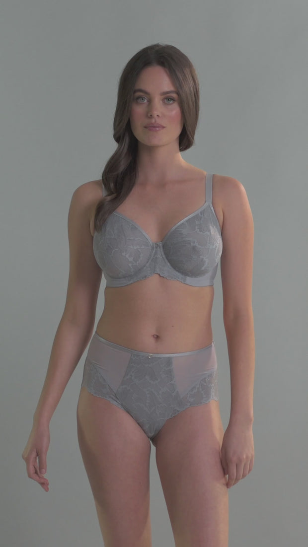 Panache Radiance Molded Non-Padded Bra in Soft Thistle - Busted