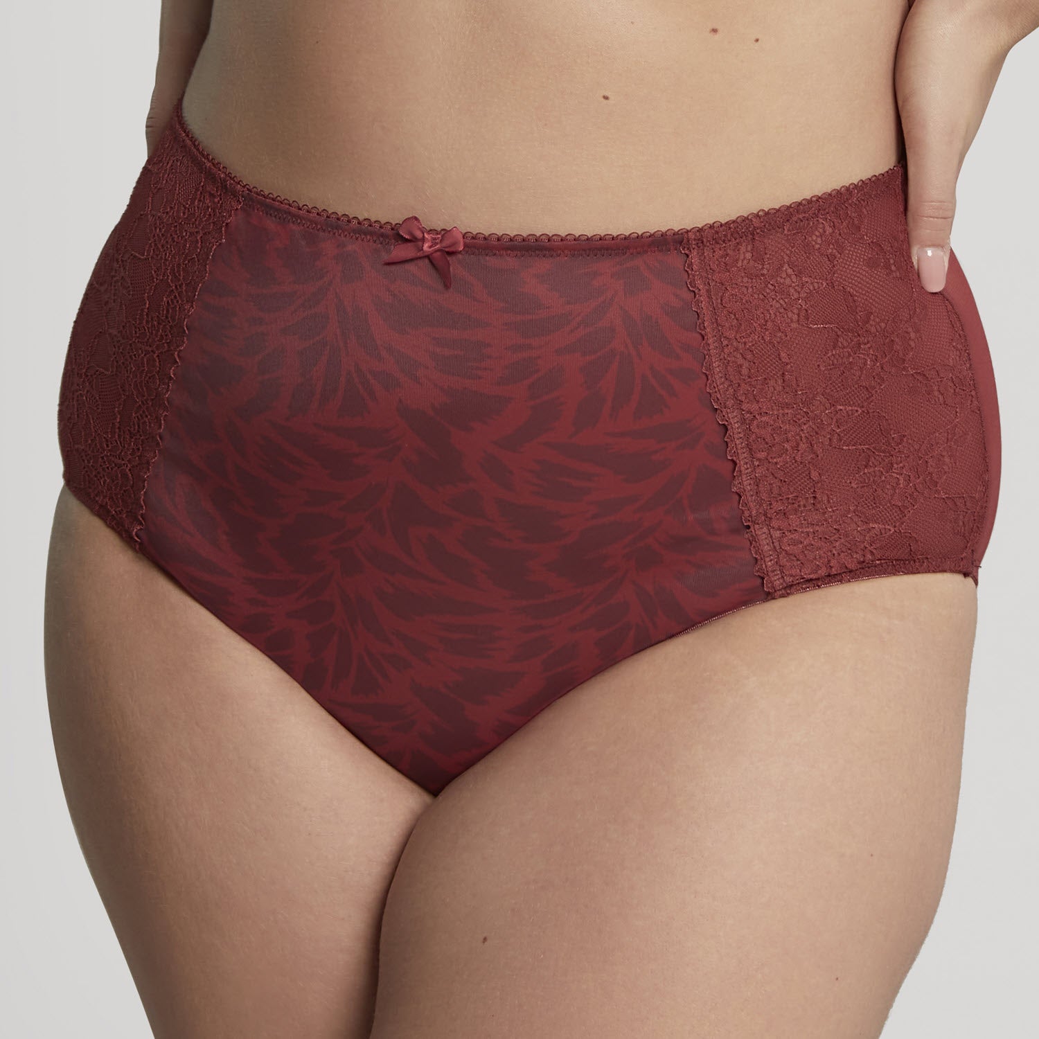 HAXMNOU Women pu Pu Leather Panties High Rise Seamless Knicker Underwear  Lingeries Red L 