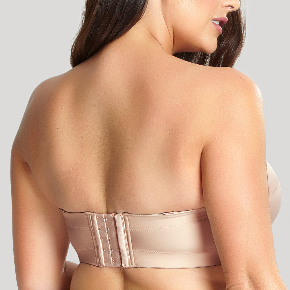 bra for backless and strapless dress Ardene Women's Seamless Strapless Push Up Bra in Beige | Size Medium main image 1