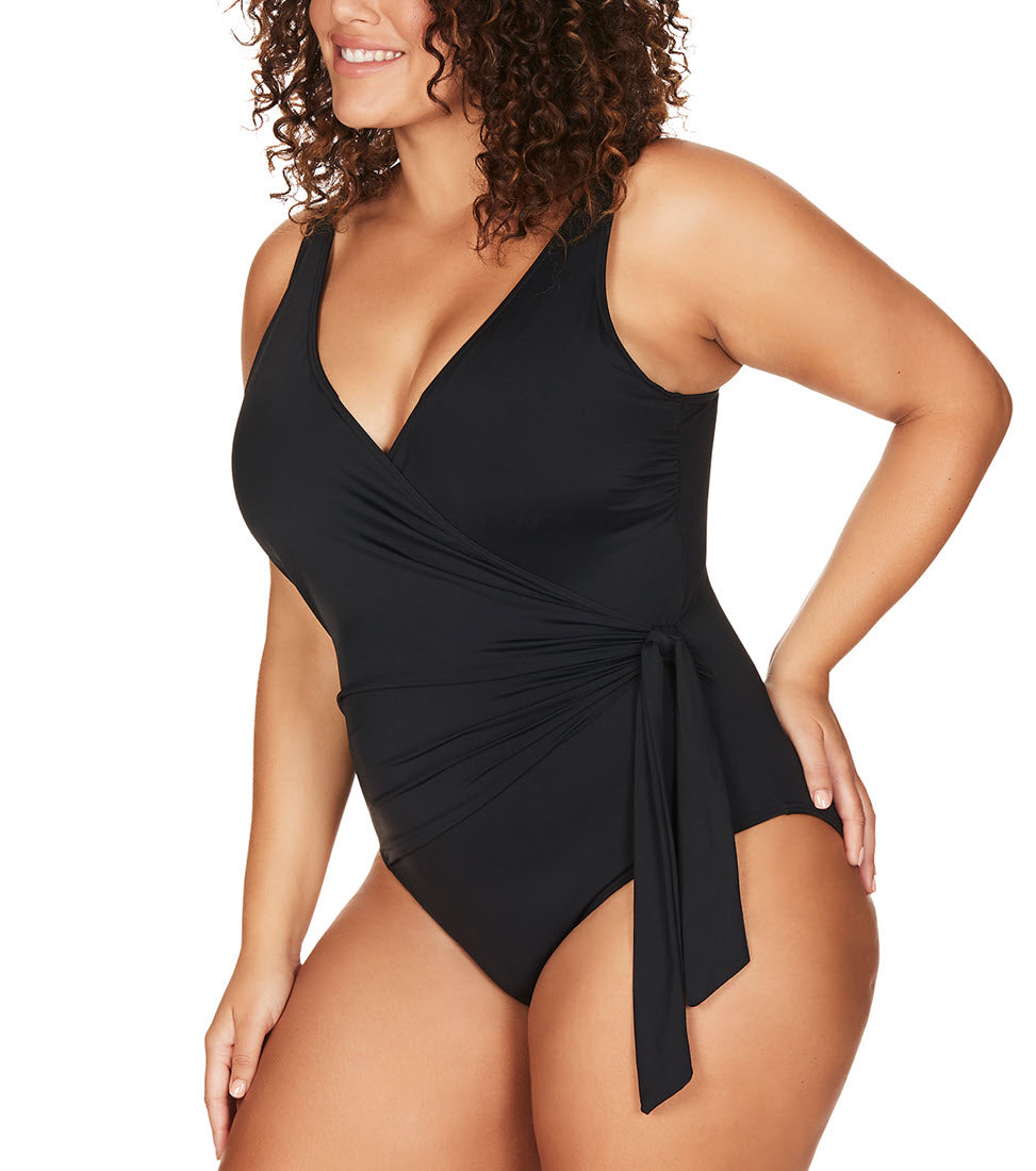 Artesands Swimwear Recycled Hues Black Hayes Underwire One Piece 1795P