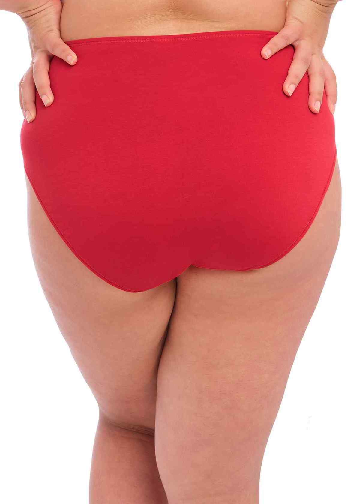 Elomi Smooth Haute Red Full Plus Size Brief Panty 4565 – The Bra Genie