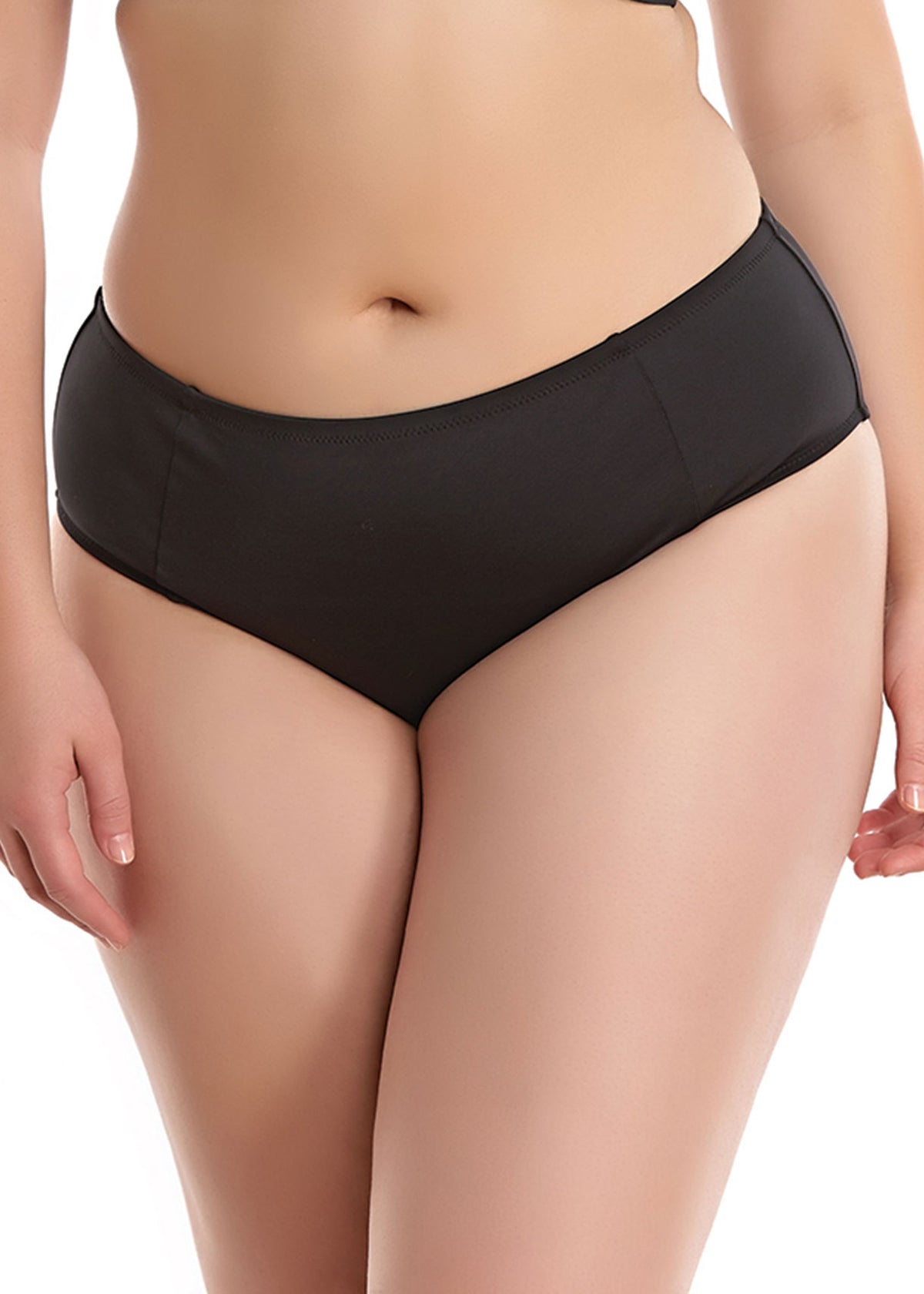 Elomi Swimwear Essentials Black Mid Rise Bikini Bottom 7524 – The Bra Genie