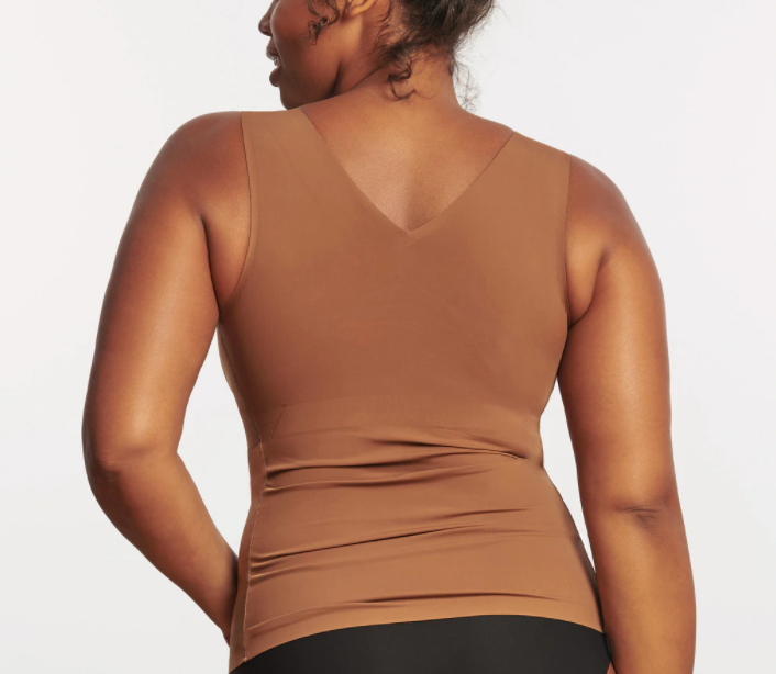 teez-her, Tops, Teezher Womens Brown Shapewear Slimming Panel Shaping  Shell Tank Top