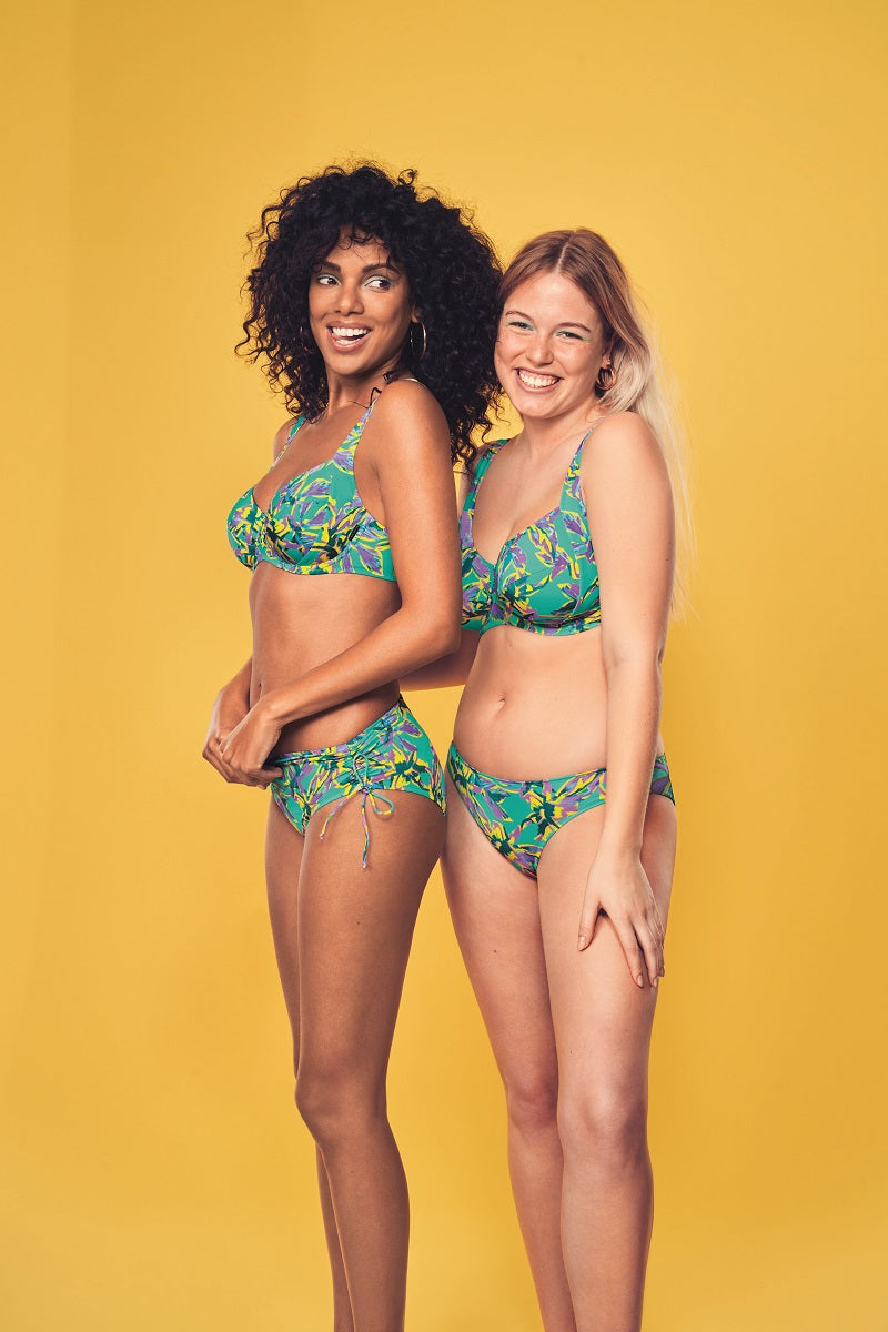 ビキニ [BONNAE] Women Graphic Bikini : 2color Anita Swimwear Orchid Dream Hummingbird Aqua Brazil Bottom