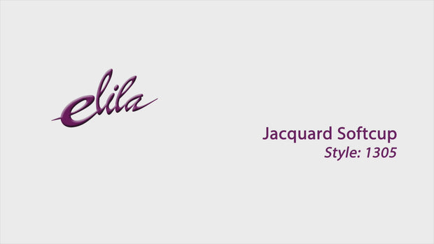 Elila Jacquard Softcup Bra in Black - Busted Bra Shop