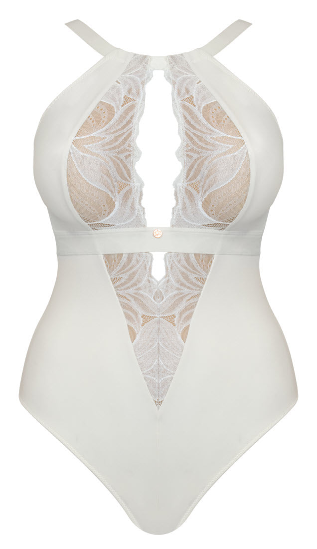 Curvy Kate Scantilly Indulgence Ivory Stretch Lace Bodysuit