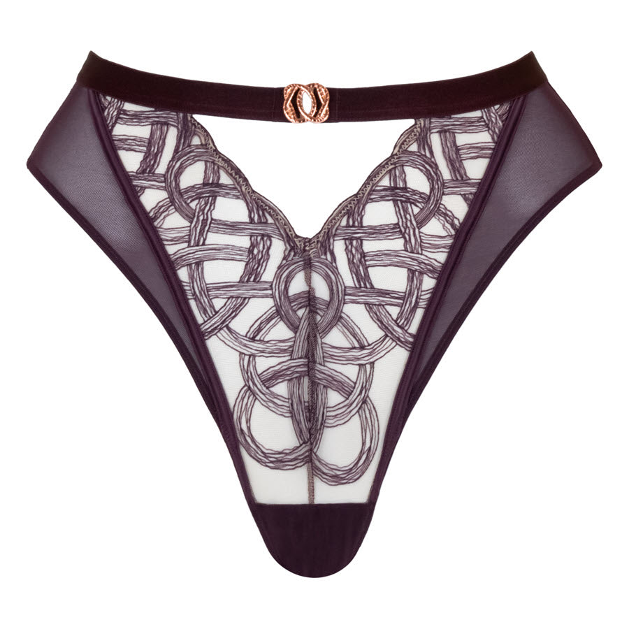 Curvy Kate Scantilly Lovers Knot Fig High Waist Thong Panty 020212 – The  Bra Genie